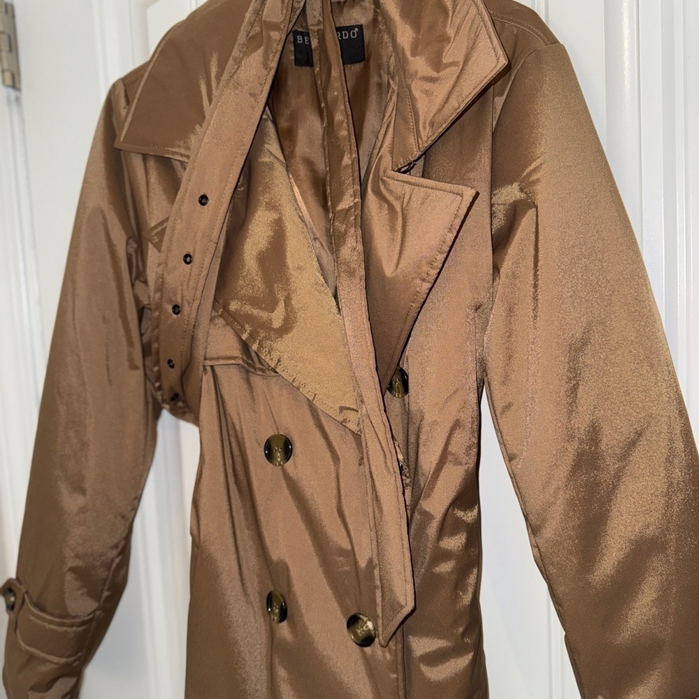 Bernardo Tan Belted Trench Coat New NWT - Picture 7 of 11